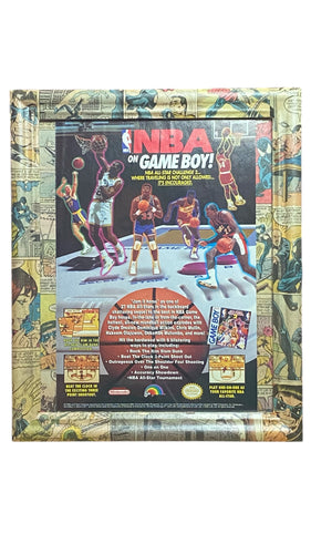 Vintage Nintendo NBA on Game Boy comic book advertisement